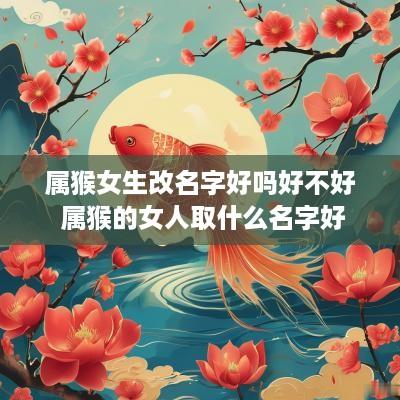 属猴女生改名字好吗好不好 属猴的女人取什么名字好