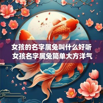 女孩的名字属兔叫什么好听 女孩名字属兔简单大方洋气