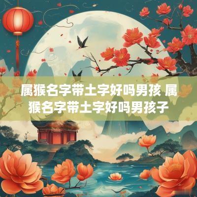 属猴名字带土字好吗男孩 属猴名字带土字好吗男孩子