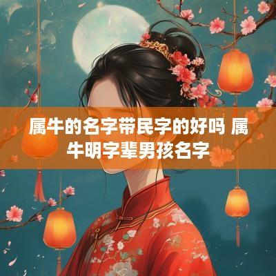 属牛的名字带民字的好吗 属牛明字辈男孩名字
