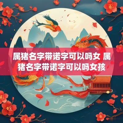 属猪名字带诺字可以吗女 属猪名字带诺字可以吗女孩