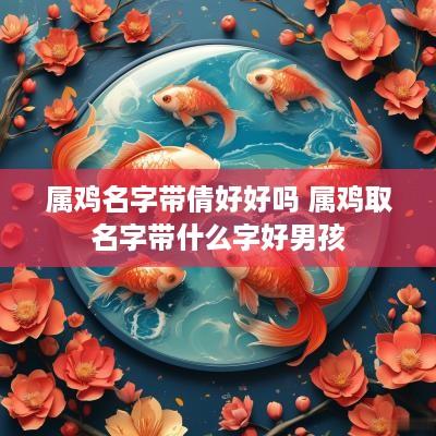 属鸡名字带倩好好吗 属鸡取名字带什么字好男孩