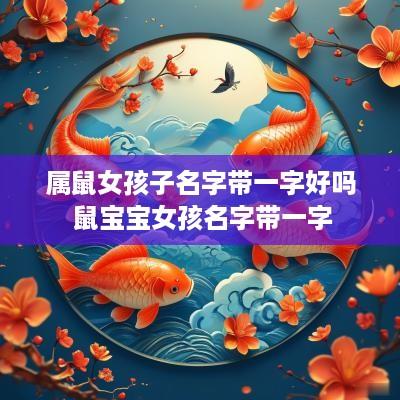 属鼠女孩子名字带一字好吗 鼠宝宝女孩名字带一字