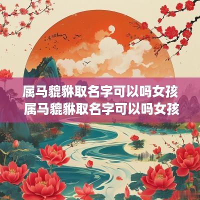 属马貔貅取名字可以吗女孩 属马貔貅取名字可以吗女孩子