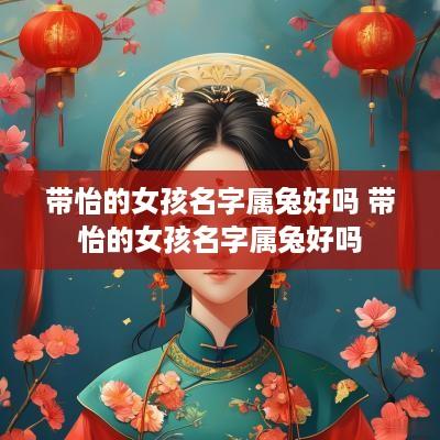 带怡的女孩名字属兔好吗 带怡的女孩名字属兔好吗