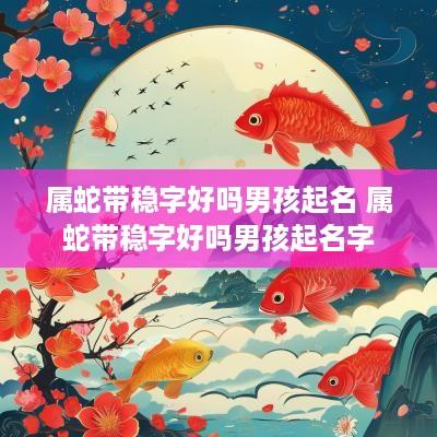 属蛇带稳字好吗男孩起名 属蛇带稳字好吗男孩起名字