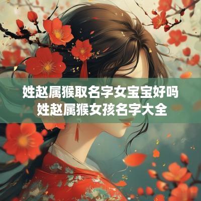 姓赵属猴取名字女宝宝好吗 姓赵属猴女孩名字大全