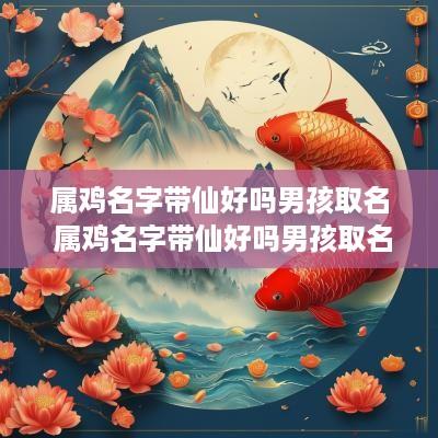 属鸡名字带仙好吗男孩取名 属鸡名字带仙好吗男孩取名怎么取