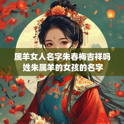 属羊女人名字朱春梅吉祥吗 姓朱属羊的女孩的名字