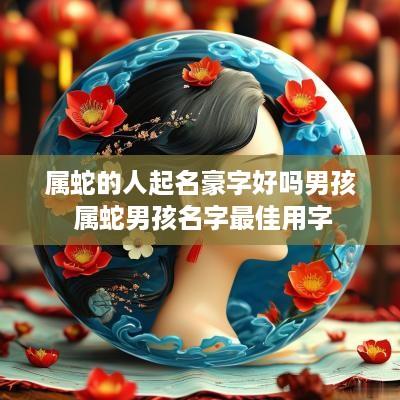属蛇的人起名豪字好吗男孩 属蛇男孩名字最佳用字