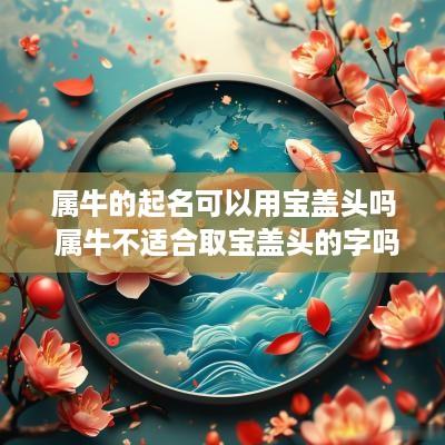 属牛的起名可以用宝盖头吗 属牛不适合取宝盖头的字吗