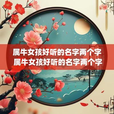 属牛女孩好听的名字两个字 属牛女孩好听的名字两个字大全