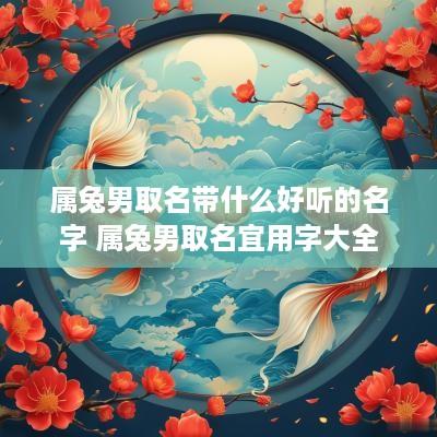 属兔男取名带什么好听的名字 属兔男取名宜用字大全