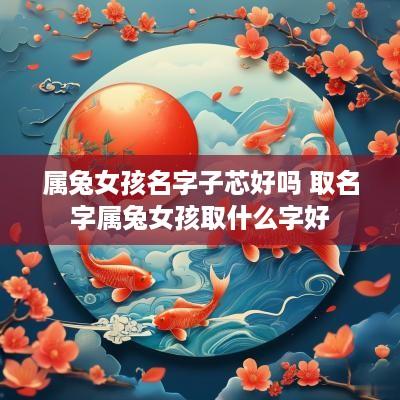 属兔女孩名字子芯好吗 取名字属兔女孩取什么字好