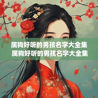 属狗好听的男孩名字大全集 属狗好听的男孩名字大全集四个字