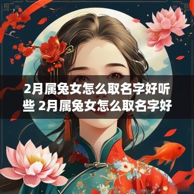 2月属兔女怎么取名字好听些 2月属兔女怎么取名字好听些呢