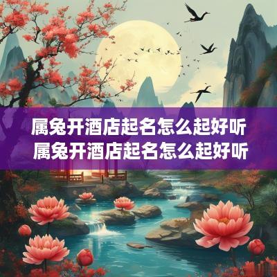 属兔开酒店起名怎么起好听 属兔开酒店起名怎么起好听点