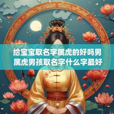 给宝宝取名字属虎的好吗男 属虎男孩取名字什么字最好