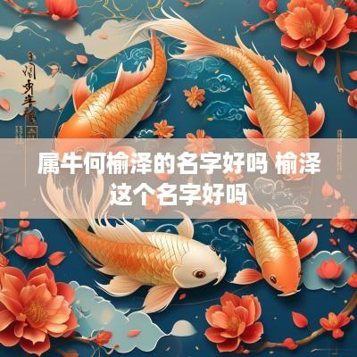 属牛何榆泽的名字好吗 榆泽这个名字好吗