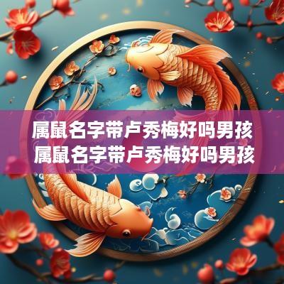 属鼠名字带卢秀梅好吗男孩 属鼠名字带卢秀梅好吗男孩子
