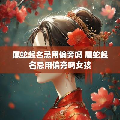 属蛇起名忌用偏旁吗 属蛇起名忌用偏旁吗女孩