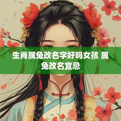 生肖属兔改名字好吗女孩 属兔改名宜忌