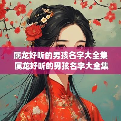 属龙好听的男孩名字大全集 属龙好听的男孩名字大全集四个字
