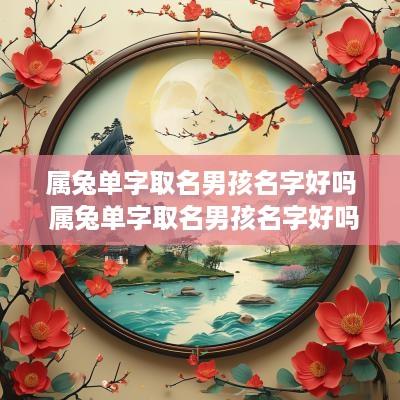 属兔单字取名男孩名字好吗 属兔单字取名男孩名字好吗