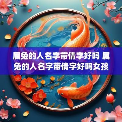 属兔的人名字带倩字好吗 属兔的人名字带倩字好吗女孩