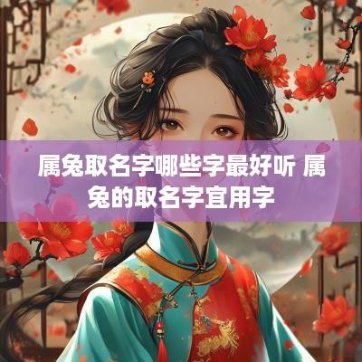 属兔取名字哪些字最好听 属兔的取名字宜用字