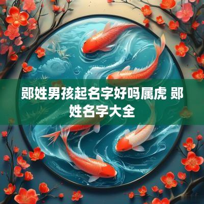 郧姓男孩起名字好吗属虎 郧姓名字大全