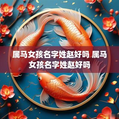 属马女孩名字姓赵好吗 属马女孩名字姓赵好吗