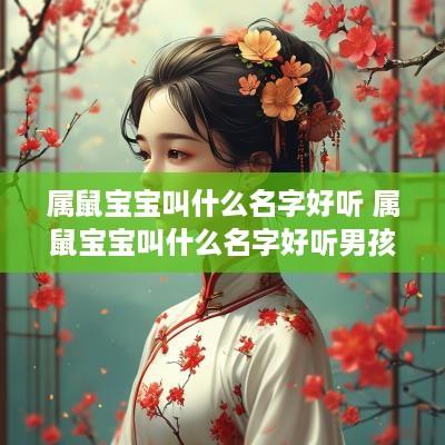 属鼠宝宝叫什么名字好听 属鼠宝宝叫什么名字好听男孩