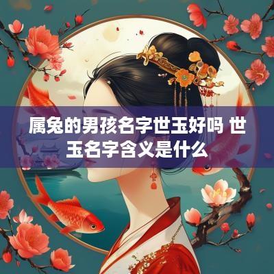 属兔的男孩名字世玉好吗 世玉名字含义是什么