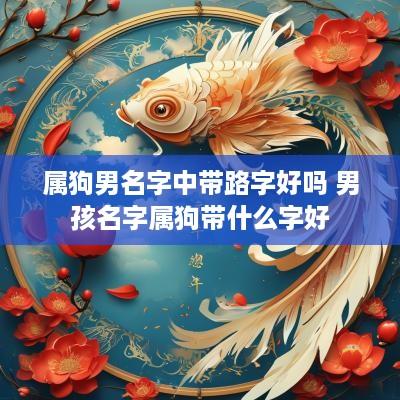 属狗男名字中带路字好吗 男孩名字属狗带什么字好