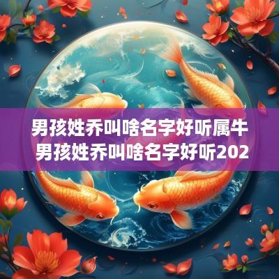男孩姓乔叫啥名字好听属牛 男孩姓乔叫啥名字好听2025