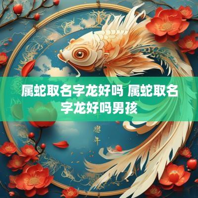 属蛇取名字龙好吗 属蛇取名字龙好吗男孩