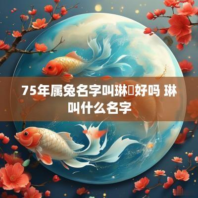 75年属兔名字叫琳珪好吗 琳叫什么名字