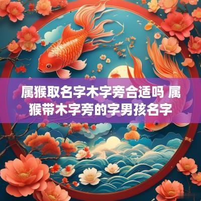 属猴取名字木字旁合适吗 属猴带木字旁的字男孩名字