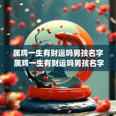 属鸡一生有财运吗男孩名字 属鸡一生有财运吗男孩名字怎么取