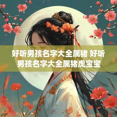 好听男孩名字大全属猪 好听男孩名字大全属猪虎宝宝