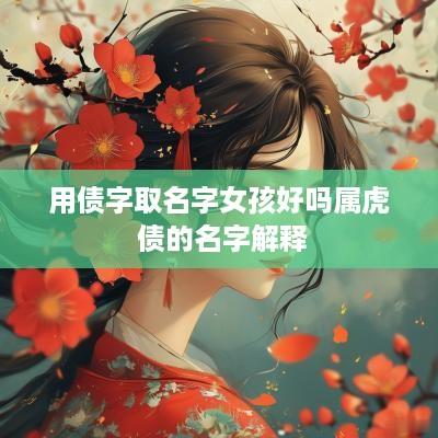 用债字取名字女孩好吗属虎 债的名字解释