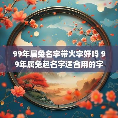 99年属兔名字带火字好吗 99年属兔起名字适合用的字 99年属兔名字带火字好吗 99年属兔起名字适合用的字