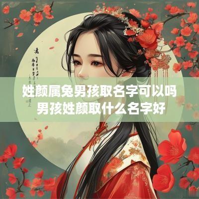姓颜属兔男孩取名字可以吗 男孩姓颜取什么名字好