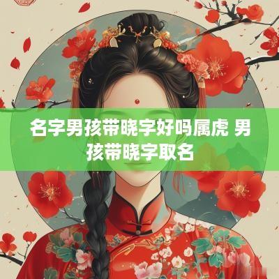 名字男孩带晓字好吗属虎 男孩带晓字取名