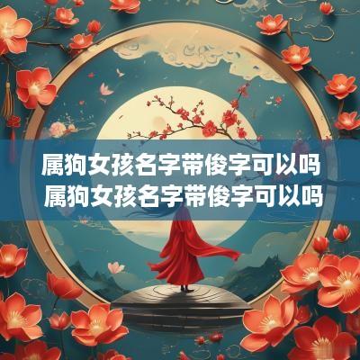 属狗女孩名字带俊字可以吗 属狗女孩名字带俊字可以吗