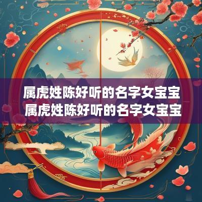 属虎姓陈好听的名字女宝宝 属虎姓陈好听的名字女宝宝大全