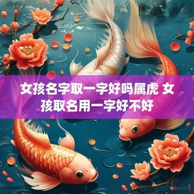 女孩名字取一字好吗属虎 女孩取名用一字好不好