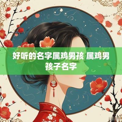 好听的名字属鸡男孩 属鸡男孩子名字