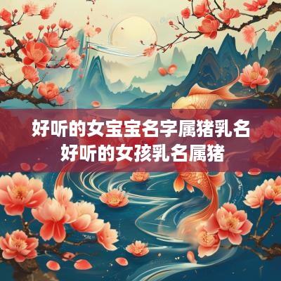 好听的女宝宝名字属猪乳名 好听的女孩乳名属猪